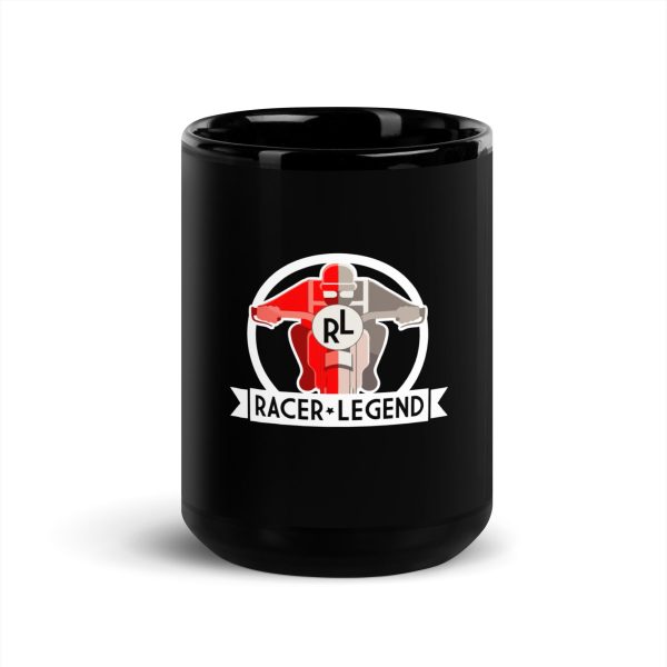 Taza Racer Legend negra brillante