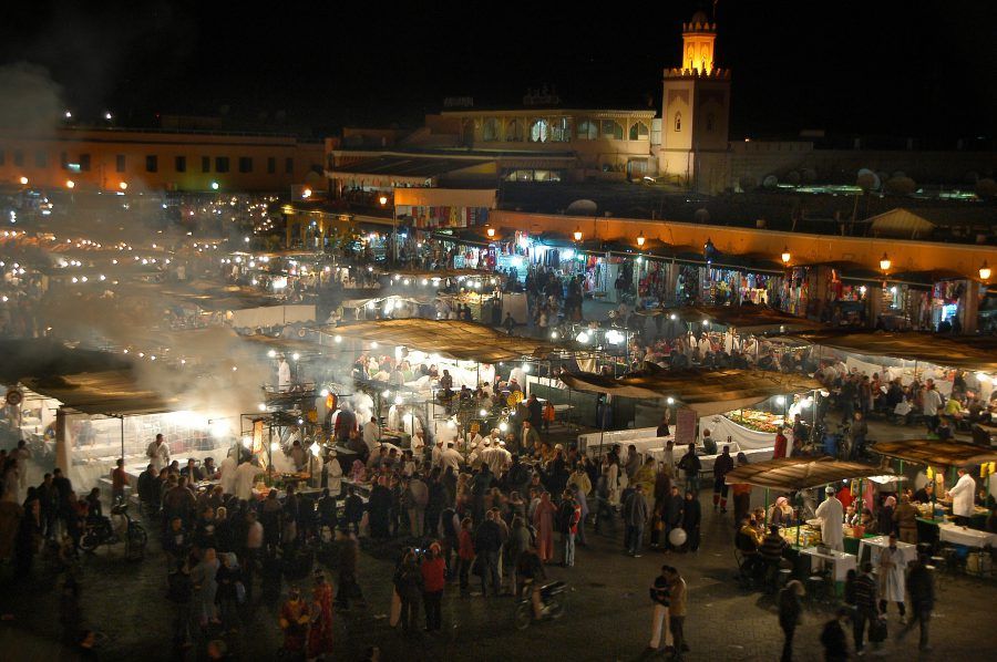 Plaza Jemaa el-Fna en Marrakech